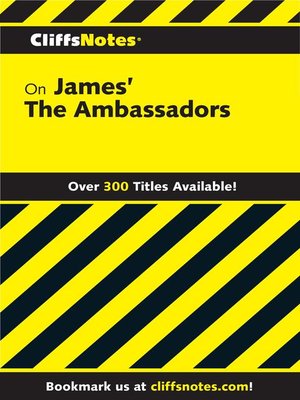 cover image of CliffsNotes on James' the Ambassadors
